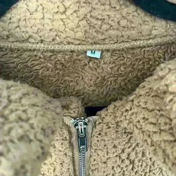 Carmel Brown Teddy Jacket  - Picture 6 of 7